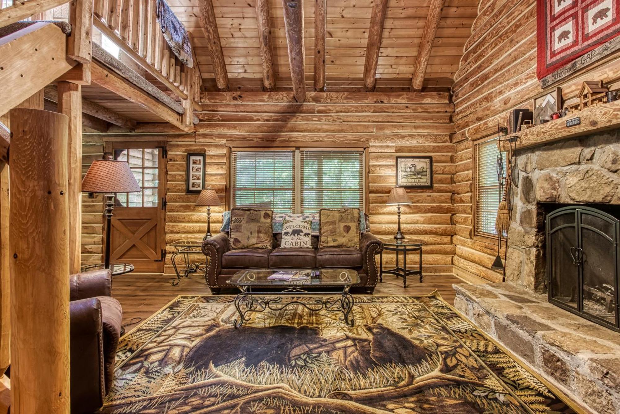 Very Private, Real Log Cabin With Hot Tub! سيفيرفيل المظهر الخارجي الصورة