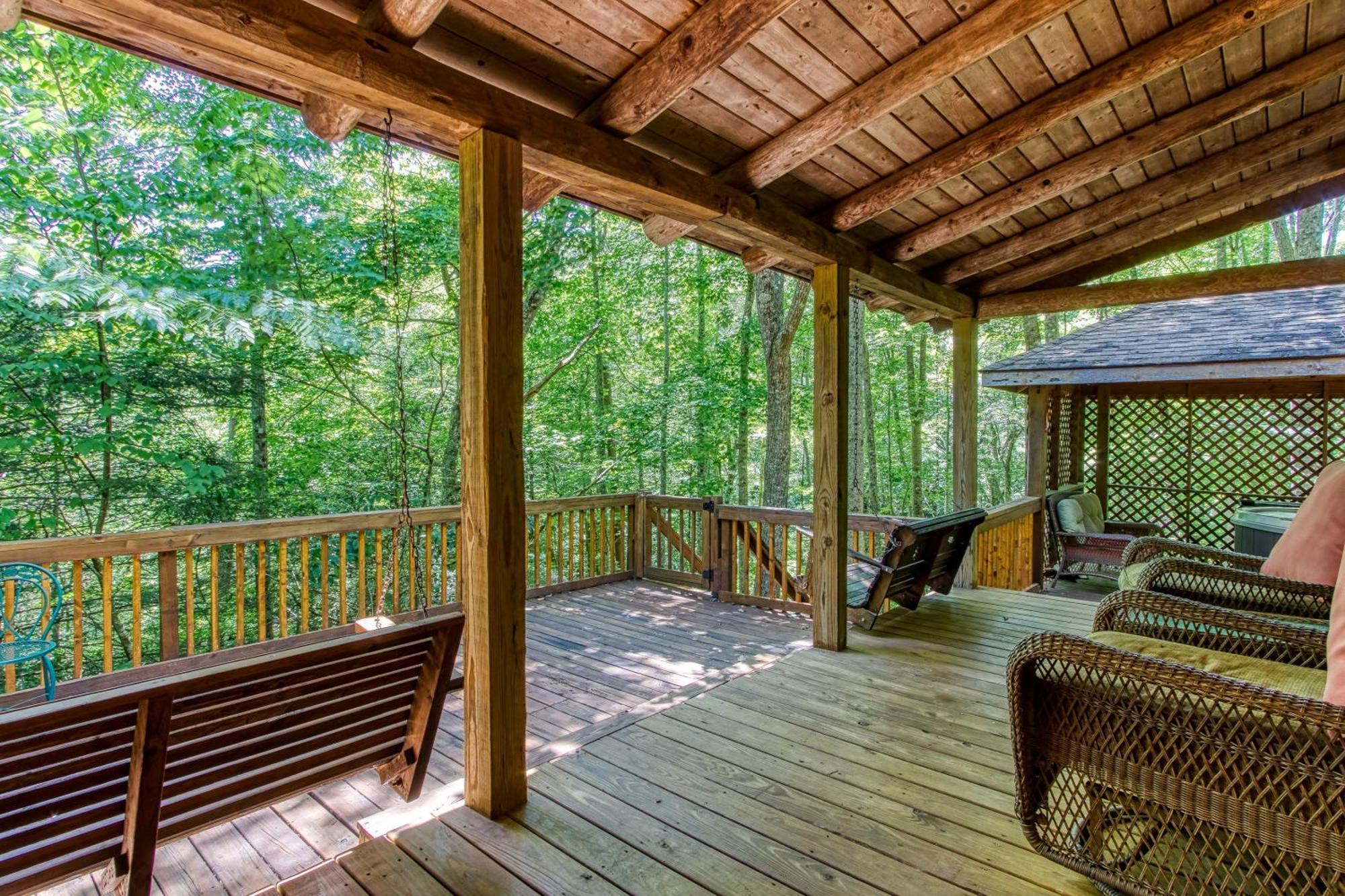 Very Private, Real Log Cabin With Hot Tub! سيفيرفيل المظهر الخارجي الصورة